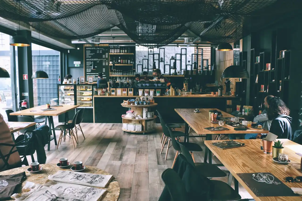 Inside the Brewhaus café on Bree Street, Cape Town